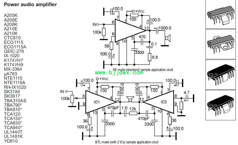 A205K A208K A210E CTC810 ECG1115 K174YH7 UA783 NTE1115A TCA120等应用电路图纸.jpg