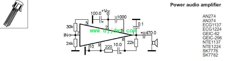 AN274 AN374 ECG1137 ECG1224 NTE1137 NTE1224 SK7776 SK7782应用电路图纸.jpg