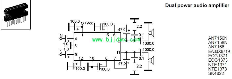 AN7156N AN7158N AN7166 EA33X8719 ECG1371 ECG1373 SK4822应用电路图纸资料.jpg