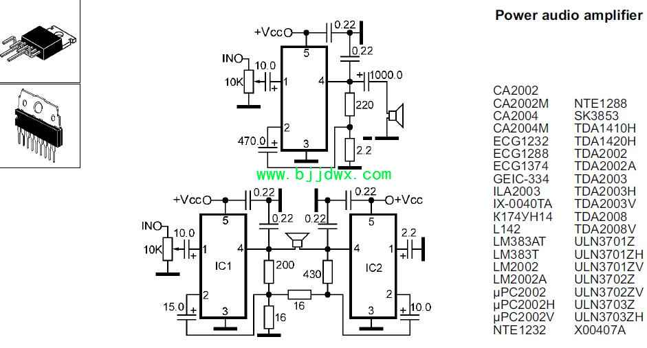 CA2002 CA2004 ECG1232 ECG1288 ECG1374 K174YH14 LM383 LM2002 UPC2002 TDA2002 TDA2.jpg