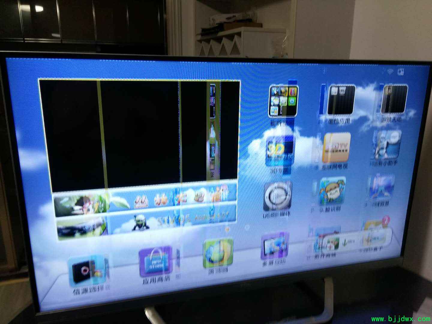 TCL液晶电视图像闪故障现象1