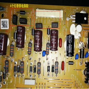 夏普LCD-60LX850A液晶彩电绿灯亮几秒后转红灯闪1下，强启背光闪亮一下不能开机的维修
