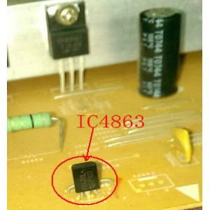 夏普液晶彩电LCD-42GE50A开机绿灯亮后转红灯，不开机
