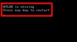 ntldr is missingν