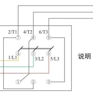 倒顺开关直接启停的机械设备控制电路
