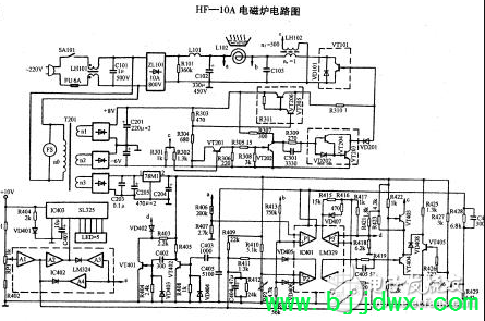 美的电磁炉电路图大全(六款美的电磁炉电路设计原理图详解)