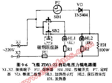 飞鹿牌自动电压力锅电路图.JPG