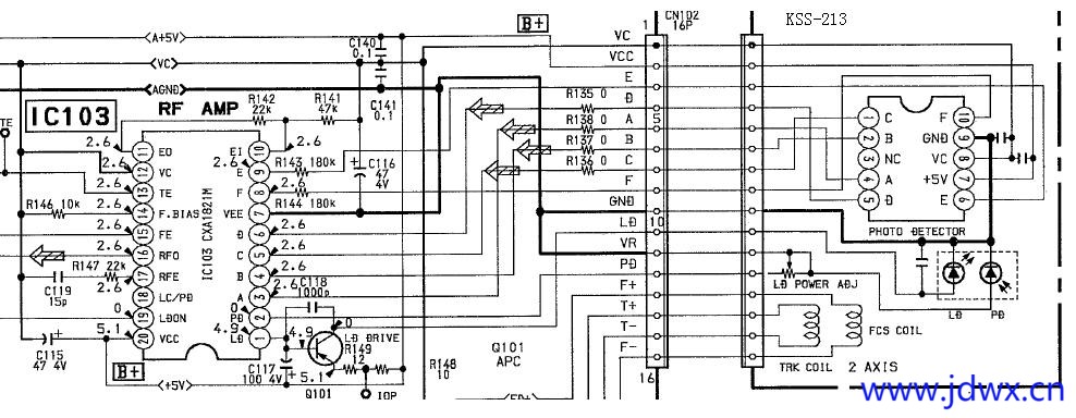 电容C117劣化导致冷机读碟困难.JPG