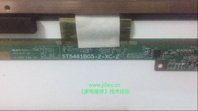 用刀割法修复杂牌55寸的LED液晶电视灰屏故障