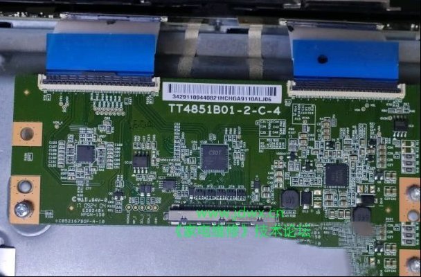 小米液晶采用TT4851B01-2-C-4逻辑板灰屏通病检修思路