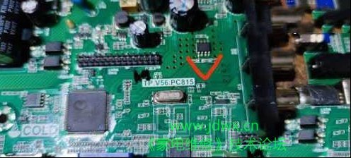 采用TP.V56.PC815主板开机指示灯变成绿色不开机