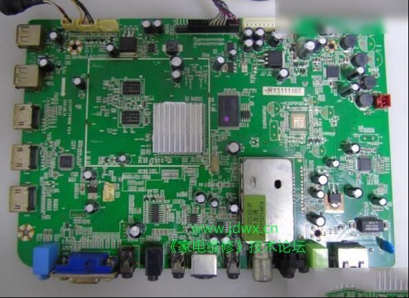 清华同方LE-32TM2000/LE-42TM2000/1800红灯亮不开机通病检修思路