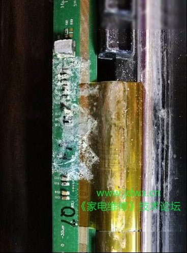 液晶屏COF边板进水故障的处理过程