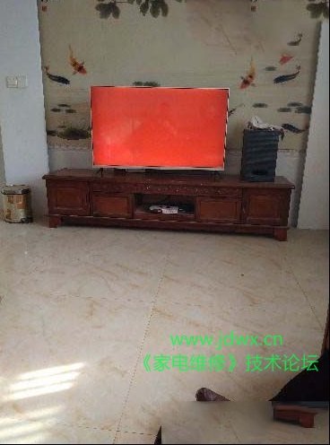 小米L49M2-AA液晶电视开机后红绿蓝交替闪烁
