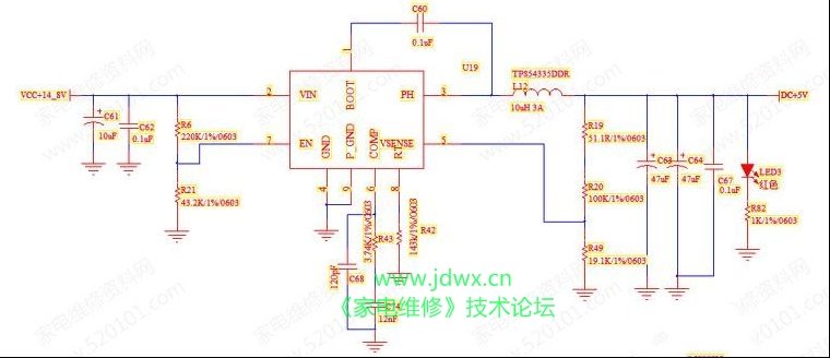 小米4A L65液晶电视不开机且电源指示灯不亮