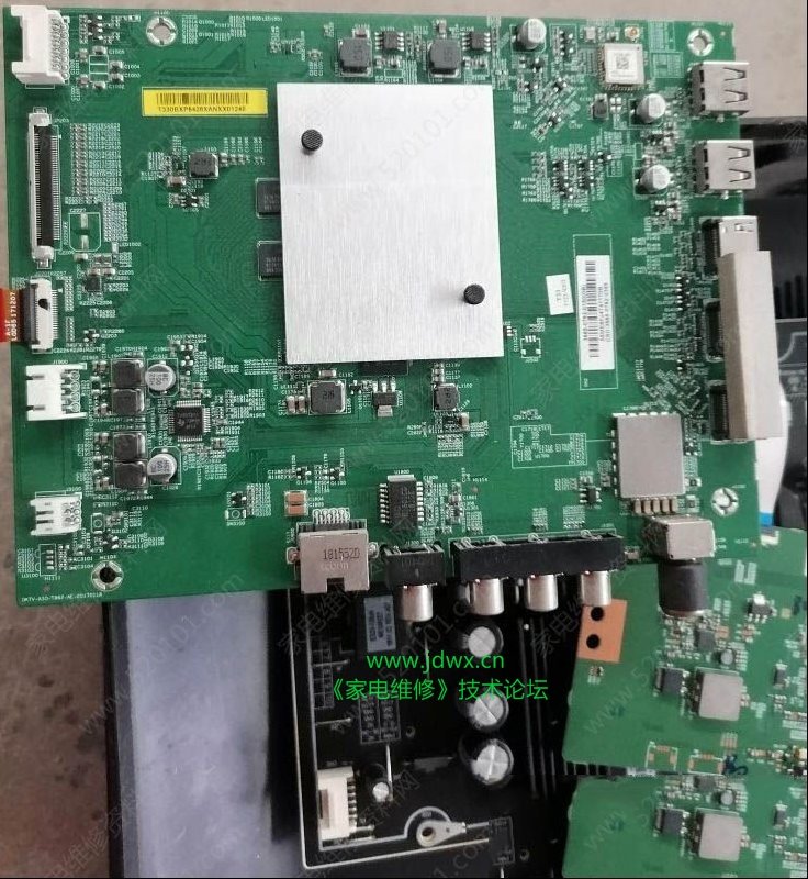 小米L65M5-AD液晶电视通电后无反应的通病检修思路