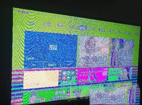 小米电视4S更换主板后花屏的维修调试