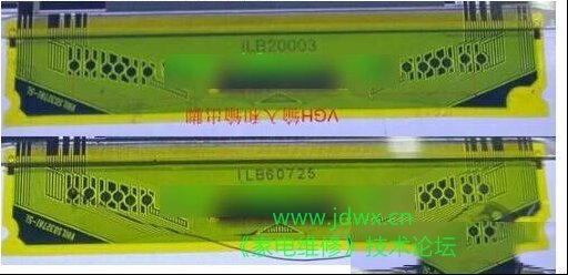 夏普LCD-46LX640A液晶屏右上角局部发黄图像反应慢