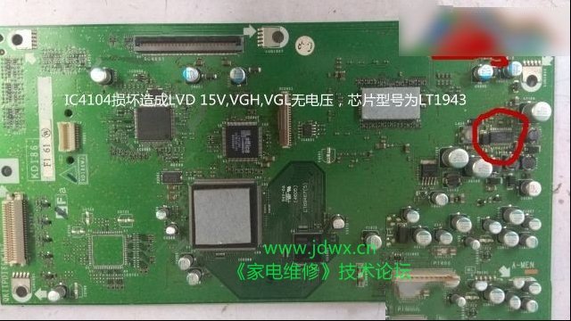 夏普LCD-37AF3液晶电视开机灰屏检修思路