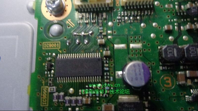 索尼KDL-40R480B液晶电视红灯闪烁6次检修思路