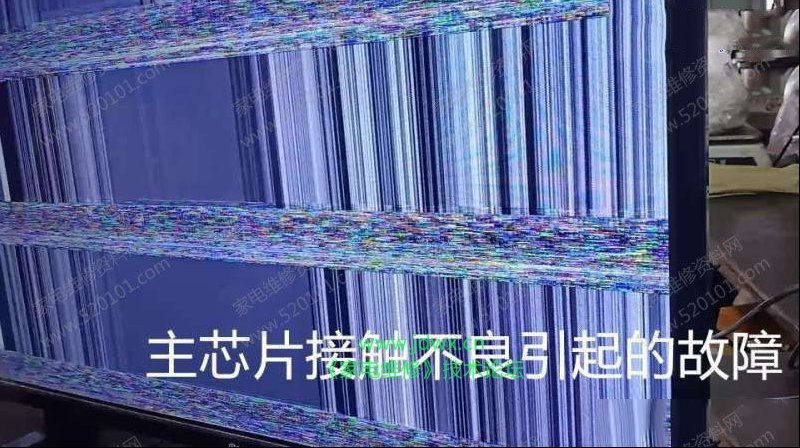 福日32英寸液晶电视花屏的检修思路