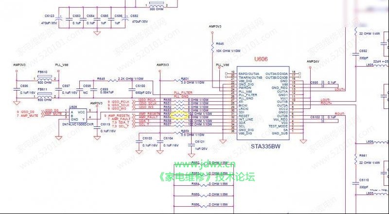 三洋LCD-32CC10液晶电视有图像无声音的维修
