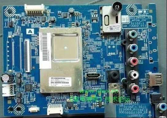 索尼KLV-32BX350液晶通电指示灯闪一下不开机的检修思路
