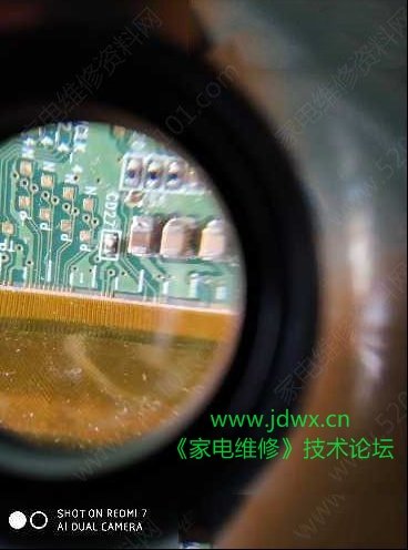 夏普LCD-45TX4100A液晶电视黑屏背光亮有声音的维修