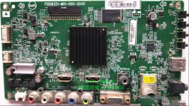 索尼KDL-32R330D液晶电视开机后反复重启的检修