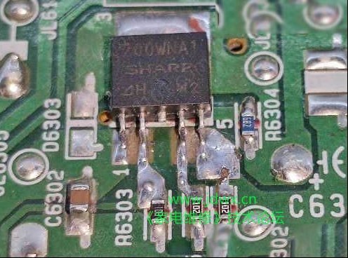 索尼KLV-46EX400液晶电视红灯闪6下的检修思路