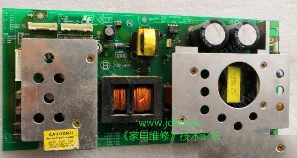 索尼KLV-32T200A液晶电视绿灯亮闪一次的检修思路