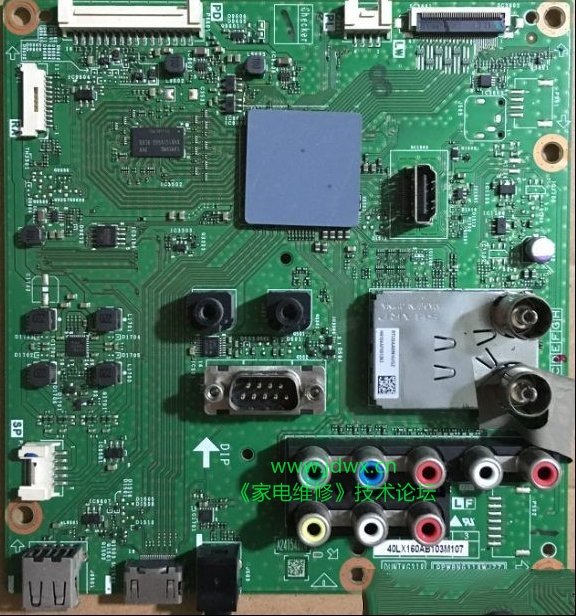夏普LCD-40LX160A液晶电视显示DO NOT POWER OFF SCAN