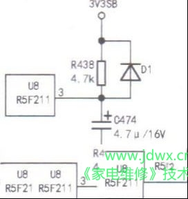飞利浦47PFL3609/93液晶电视二次不开机面板红灯一直亮