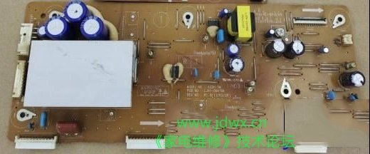 三星PS43D450A2等离子电视黑屏的检修思路