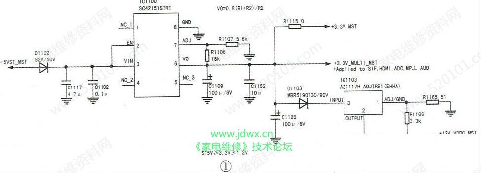 LG 42LG50FR液晶电视冷机不开机的检修思路