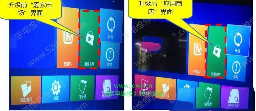 三洋55CE1168R3液晶电视自带“爱家市场”里面内容无法使用问题
