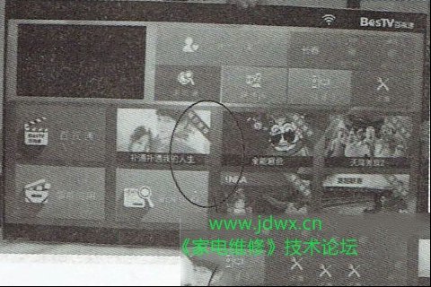 夏普LCD-60LX565A液晶电视图像白色竖条的维修