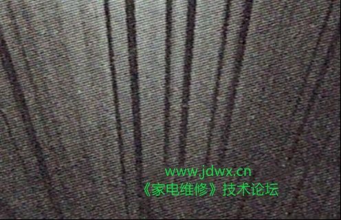 三洋55CE5620H3液晶电视(HV510机芯)更换主板后满屏竖带