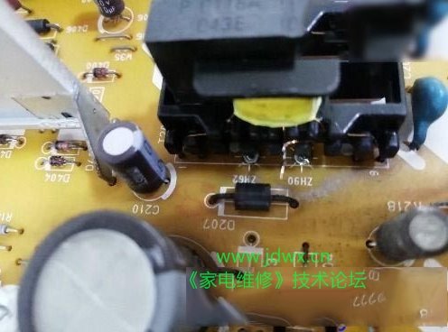 松下等离子电视开机指示灯不亮不开机的通病维修