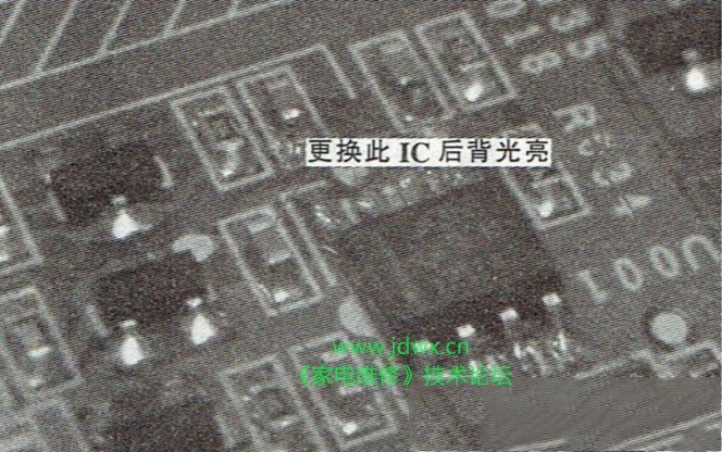 三星LA32D400E1液晶电视黑屏的检修思路