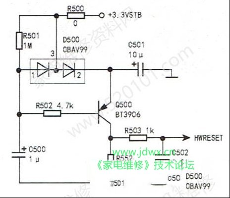 三洋32CD660LED液晶电视二次不开机的检修思路