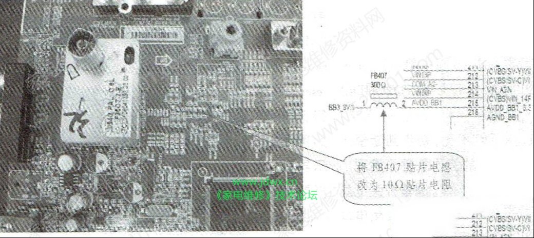 三洋LCD-32CA828液晶电视伴音有噪音的检修思路