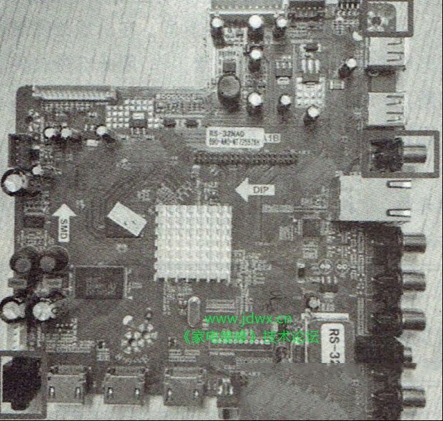 三洋46CE536BLED液晶电视更换主板后按键错乱