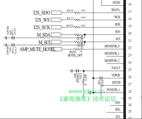 LG 32LH20RC-TA液晶电视有杂音的检修思路
