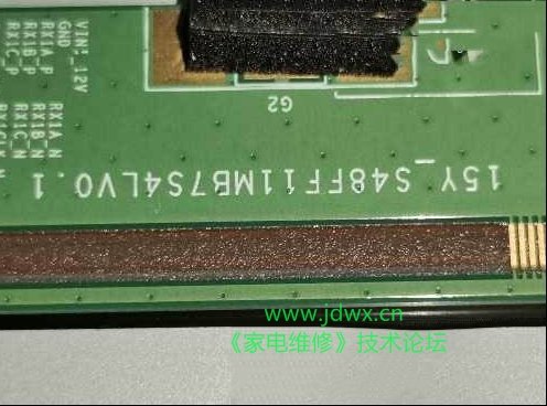 索尼KDL-48R550C液晶电视开机出现灰屏有声音无图像的技改方法