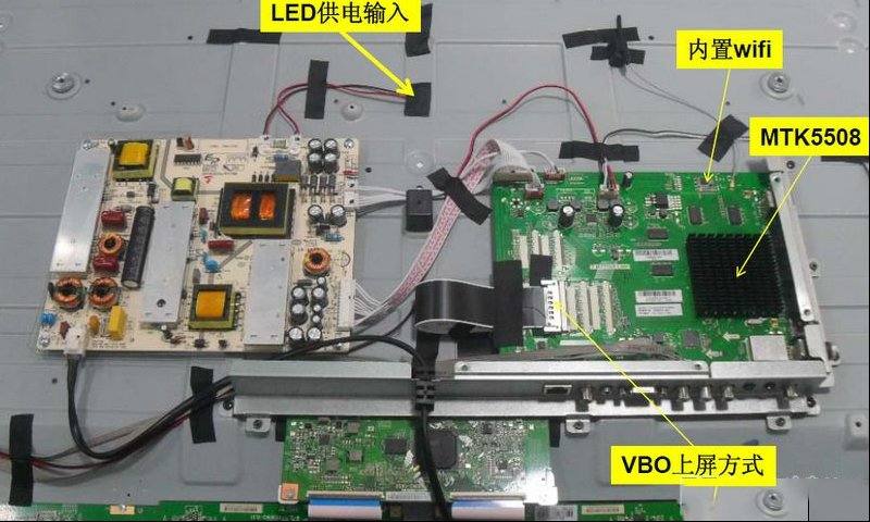 长虹50U2S液晶电视主板结构的维修资料