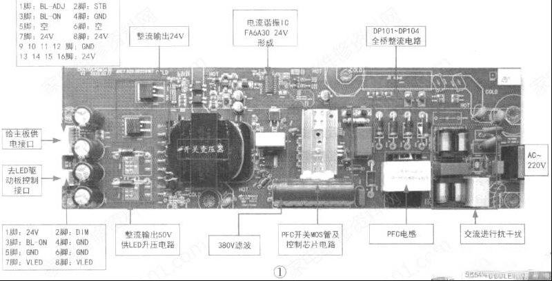 长虹55Q7ART液晶电视电源板电路原理与维修