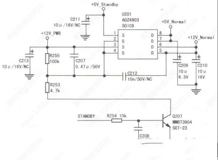 长虹39Q5TF液晶电视（ZLH85Gi机芯）指示灯闪烁但不开机