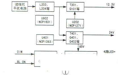 长虹HSL60D-4MB系列电源二合一板电路原理与维修