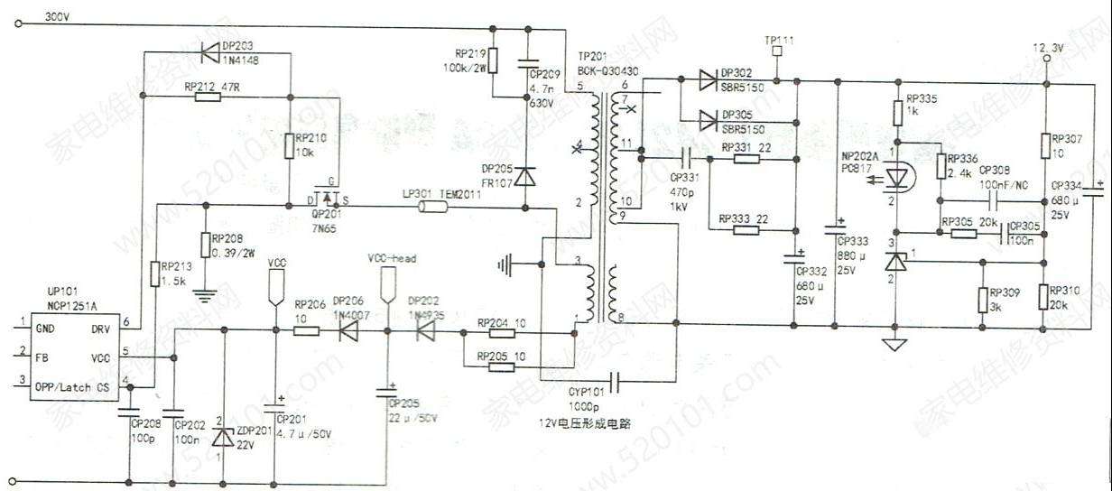 长虹LED32C2000智能液晶电视不开机的检修思路